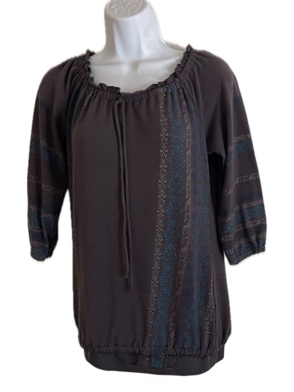 Vintage Self Esteem Y2K boho peasant top.